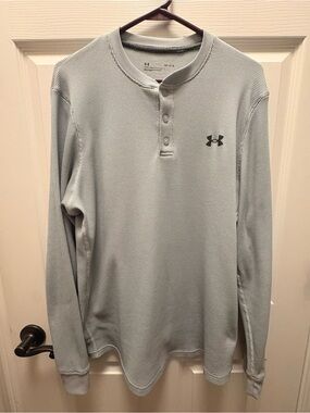 Under Armour Light Gray Long-Sleeve Henley